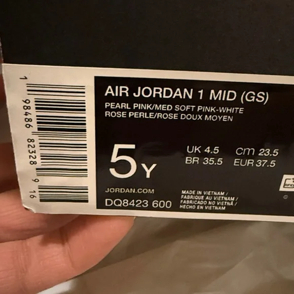 Jordan Kids Sneakers - Pink and White - Picture 11 of 11
